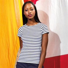 Charger l&#39;image dans la galerie, T-shirt marinière femme à manches courtes