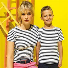 Charger l&#39;image dans la galerie, T-shirt marinière femme à manches courtes
