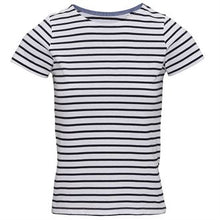 Charger l&#39;image dans la galerie, T-shirt marinière femme à manches courtes