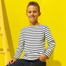 Charger l&#39;image dans la galerie, T-shirt marinière enfant à manches longues