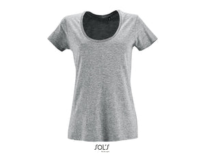 T-shirt femme col rond décolleté Sol's Metropolitan