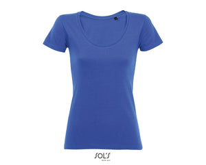 T-shirt femme col rond décolleté Sol's Metropolitan