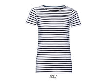 Charger l&#39;image dans la galerie, T-shirt marinière femme Sol&#39;s Miles Women