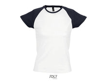 Charger l&#39;image dans la galerie, T-shirt femme raglan Sol&#39;s Milky