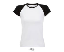 Charger l&#39;image dans la galerie, T-shirt femme raglan Sol&#39;s Milky