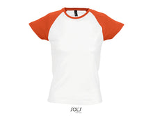 Charger l&#39;image dans la galerie, T-shirt femme raglan Sol&#39;s Milky