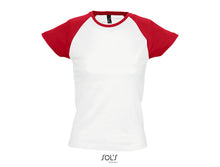 Charger l&#39;image dans la galerie, T-shirt femme raglan Sol&#39;s Milky