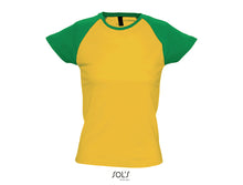 Charger l&#39;image dans la galerie, T-shirt femme raglan Sol&#39;s Milky