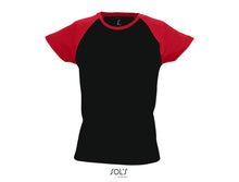 Charger l&#39;image dans la galerie, T-shirt femme raglan Sol&#39;s Milky