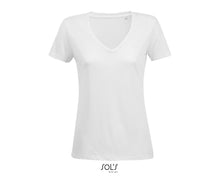 Charger l&#39;image dans la galerie, T-shirt femme fluide col V Sol&#39;s Motion