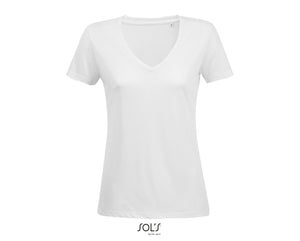 T-shirt femme fluide col V Sol's Motion