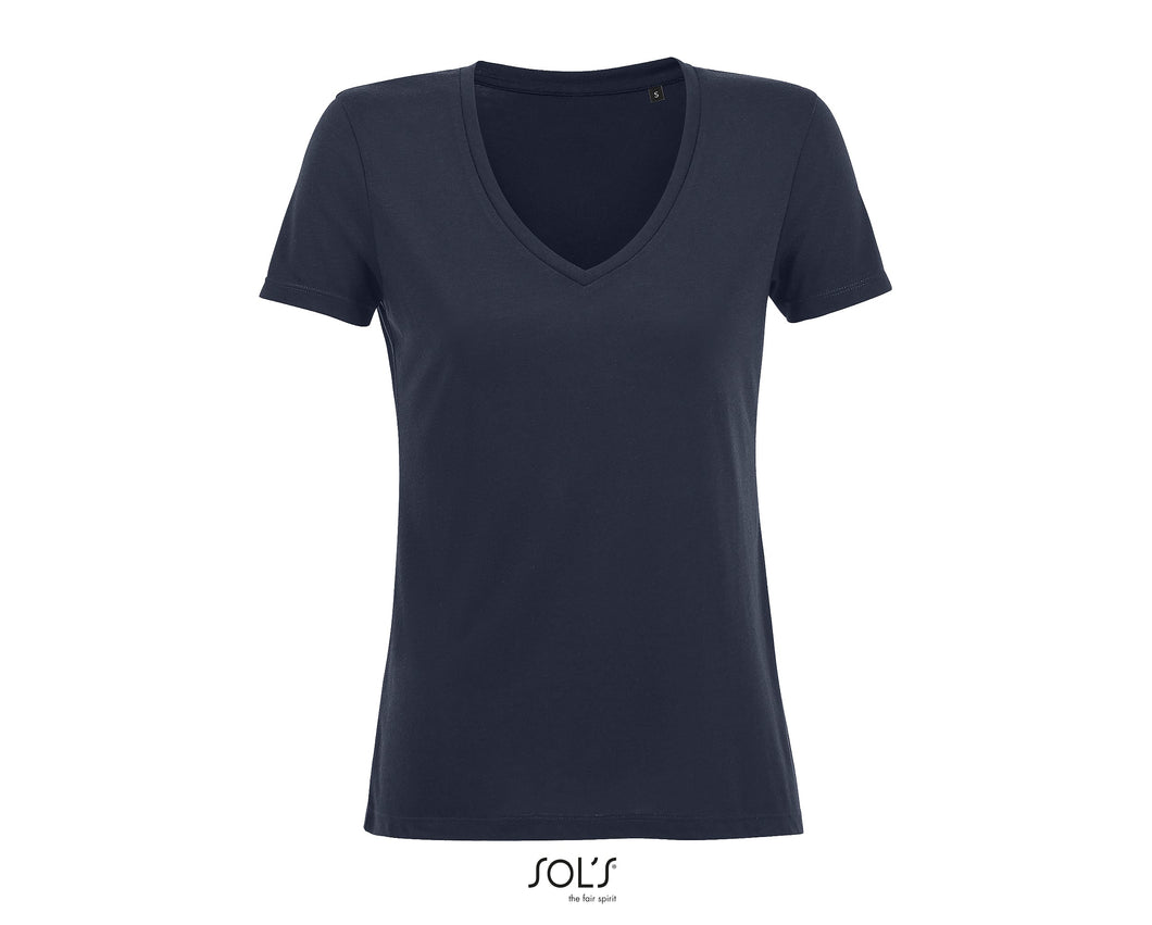 T-shirt femme fluide col V Sol's Motion