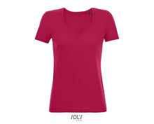 Charger l&#39;image dans la galerie, T-shirt femme fluide col V Sol&#39;s Motion
