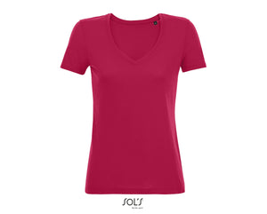 T-shirt femme fluide col V Sol's Motion