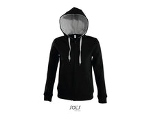 Charger l&#39;image dans la galerie, Veste femme bicolore à capuche doublée contrastée Sol&#39;s Soul Women