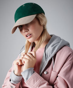 Casquette en coton épais gratté de profil bas