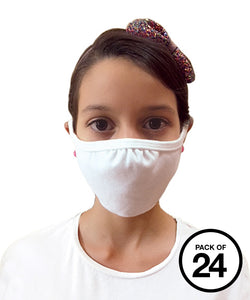 Pack de 24 masques 2 plis pour adolescent(e)