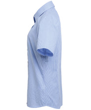Charger l&#39;image dans la galerie, Chemise en coton à petits carreaux (Gingham) manches courtes femme