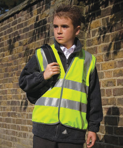 Veste Junior de protection de haute visibilité homologuée à la norme EN1150 Classe 2